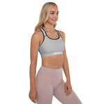 YAKWARY Women Gray Padded Sports Bra