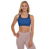 YAKWARY Women Blue Padded Sports Bra