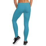 YAKWARY Women Blue Leggings