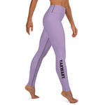 YAKWARY Purple Yoga Leggings With Pocket