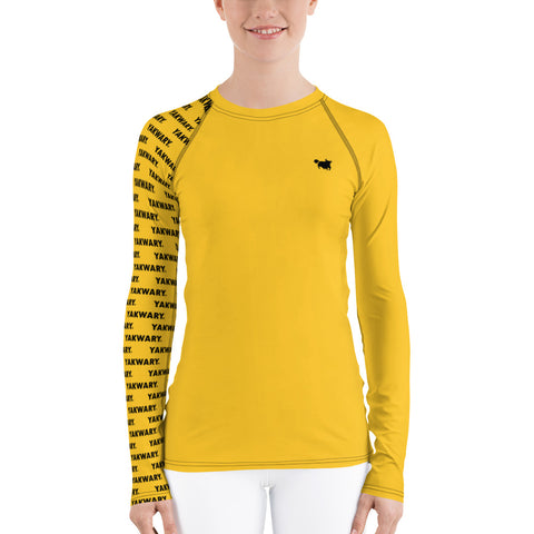 YAKWARY Women Yellow Special Rash Guard