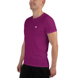 YAKWARY Men Pink Sports T-shirt