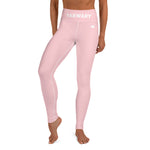 YAKWARY Pink Yoga Leggings Without Pocket