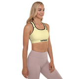 YAKWARY Women Yellow Padded Sports Bra