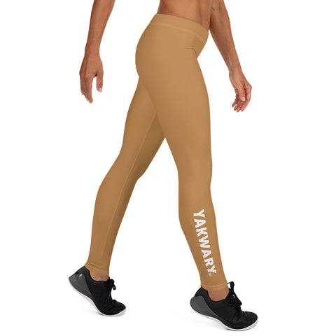 YAKWARY Women Brown Leggings