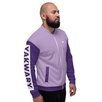 YAKWARY Men Purple Bomber Jacket