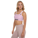 YAKWARY Women Pink Padded Sports Bra