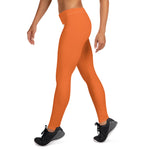 YAKWARY Women Orange Leggings