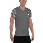 YAKWARY Men Gray Sports T-shirt