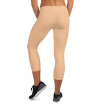 YAKWARY Women Brown Capri Leggings