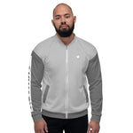 YAKWARY Men Gray Bomber Jacket