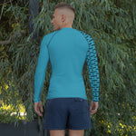 YAKWARY Men Gym Special Blue Rash Guard