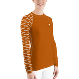 YAKWARY Women Brown Special Rash Guard