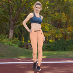 YAKWARY Orange Yoga Leggings Without Pocket