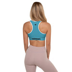 YAKWARY Women Blue Padded Sports Bra