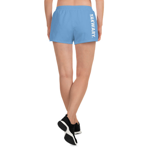 YAKWARY Women Blue Athletic Short Shorts