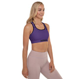 YAKWARY Women Purple Padded Sports Bra