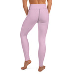 YAKWARY Pink Yoga Leggings With Pocket