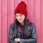 YAKWARY Women Pom-Pom Beanie