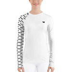 YAKWARY Women White Special Rash Guard