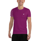 YAKWARY Men Pink Sports T-shirt