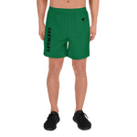 YAKWARY Men Sports Long Green Shorts