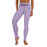 YAKWARY Purple Yoga Leggings With Pocket