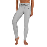 YAKWARY Gray Yoga Leggings With Pocket