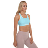 YAKWARY Women Blue Padded Sports Bra