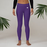 YAKWARY Women Purple Leggings