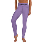 YAKWARY Purple Yoga Leggings Without Pocket