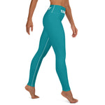 YAKWARY Turquoise Yoga Leggings With Pocket