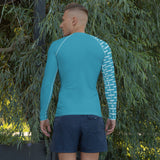 YAKWARY Men Gym Special Blue Rash Guard