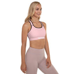 YAKWARY Women Pink Padded Sports Bra