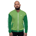 YAKWARY Men Green Bomber Jacket