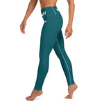 YAKWARY Turquoise Yoga Leggings Without Pocket