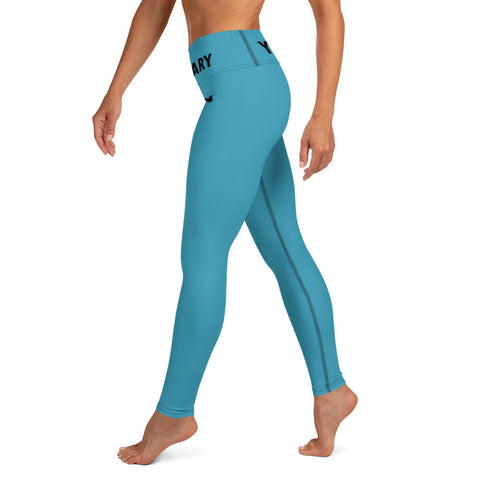 YAKWARY Blue Yoga Leggings With Pocket