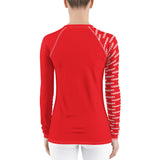 YAKWARY Women Red Special Rash Guard