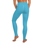 YAKWARY Blue Yoga Leggings With Pocket