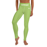 YAKWARY Green Yoga Leggings Without Pocket