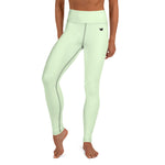 YAKWARY Green Yoga Leggings With Pocket