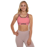 YAKWARY Women Pink Padded Sports Bra