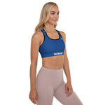 YAKWARY Women Blue Padded Sports Bra