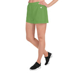 YAKWARY Women Green Athletic Short Shorts