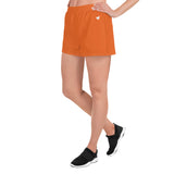 YAKWARY Women Orange Athletic Short Shorts