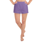 YAKWARY Women Purple Athletic Short Shorts