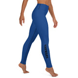 YAKWARY Blue Yoga Leggings With Pocket