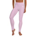 YAKWARY Pink Yoga Leggings Without Pocket