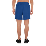 YAKWARY Men Sports Long Blue Shorts