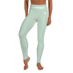 YAKWARY Turquoise Yoga Leggings Without Pocket